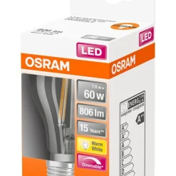 Osram LED vakiolamppu 806lm 2700K E27 DIM