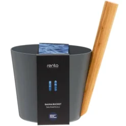 Rento saunakiulu alumiini harmaa
