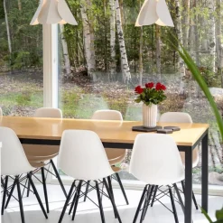 Sessak Lehmus design-riippuvalaisin mattavalkoinen