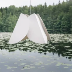 Sessak Lehmus L design-riippuvalaisin mattavalkoinen