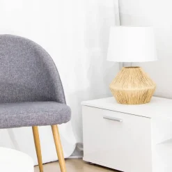Sessak pöytävalaisin Addie luonnonvaalea / valkoinen