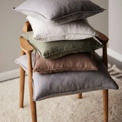 Svanefors tyynynpäällinen Julie 45x45 cm pellava/valkoinen