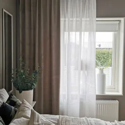 Svanefors verhot Elise 135x280 cm beige 2 kpl
