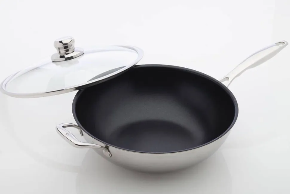 SwissDiamond Wok + kansi Prestige 32 cm