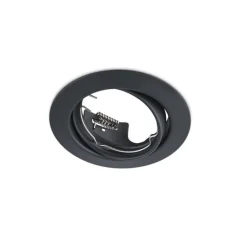 Trio Lighting alasvalo Jura GU10 mattamusta pyöreä