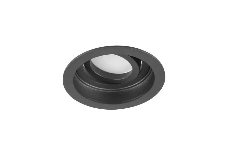Trio Lighting alasvalo Kenai GU10 9 cm mattamusta pyöreä
