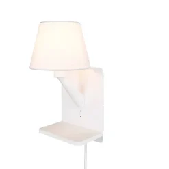 Trio Lighting Comfort seinävalaisin E14 mattavalkoinen latau