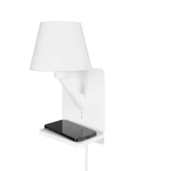 Trio Lighting Comfort seinävalaisin E14 mattavalkoinen latau
