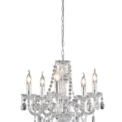 Trio Lighting kattokruunu Luster 5-os E14 kirkas