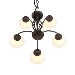 Trio Lighting kattokruunu Rustica 5-os E27 rustiikki