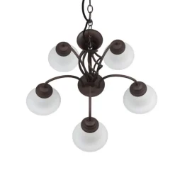 Trio Lighting kattokruunu Rustica 5-os E27 rustiikki