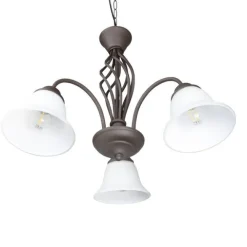 Trio Lighting kattokruunu Rustica 3-os E27 rustiikki