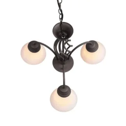 Trio Lighting kattokruunu Rustica 3-os E27 rustiikki