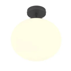 Trio Lighting kattovalaisin Fomento E27 mattamusta/valkoinen