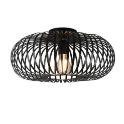 Trio Lighting kattovalaisin Johann 40 cm E27 mattamusta