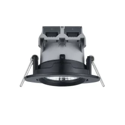 Trio Lighting LED alasvalo Pamir mattamusta pyöreä