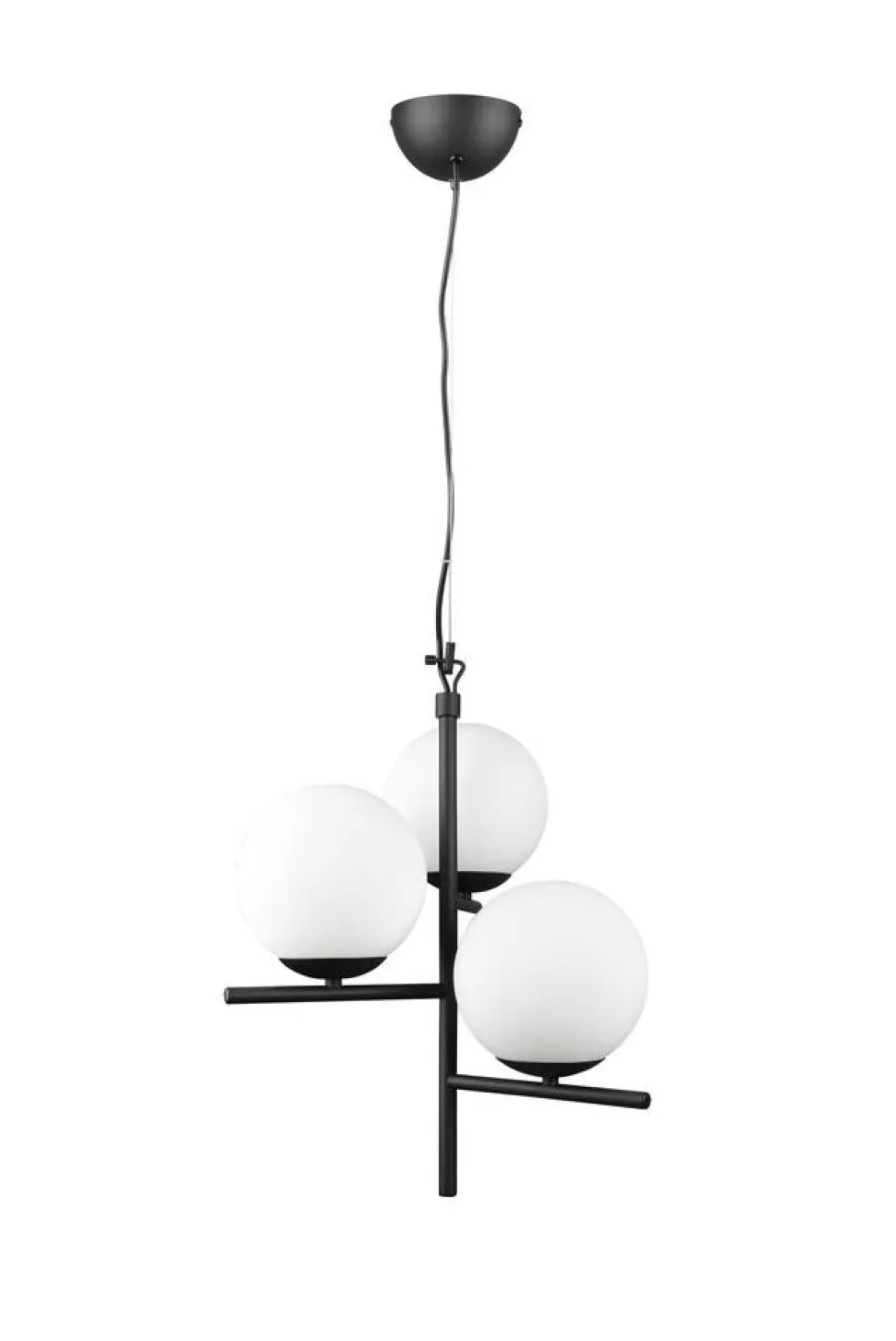 Trio Lighting riippuvalaisin Pure 3-os E14 mattamusta