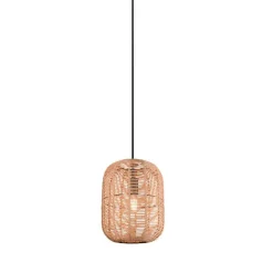Trio Lighting riippuvalaisin Runa 25 cm E27 mattamusta/sisal