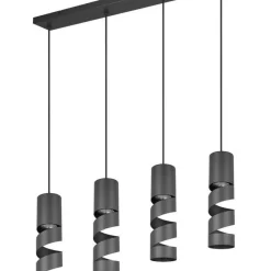 Trio Lighting riippuvalaisin Stream 4-os GU10 mattamusta