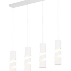 Trio Lighting riippuvalaisin Stream 4-os GU10 mattavalkoinen