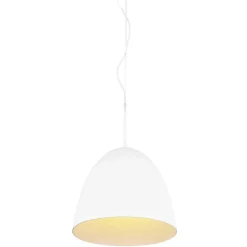 Trio Lighting riippuvalaisin Tilda 40 cm E27 mattavalkoinen