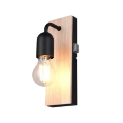 Trio Lighting seinävalaisin Arturo H2O 1-os E27 puu/mattamus