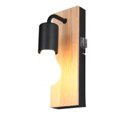 Trio Lighting seinävalaisin Arturo H2O 1-os E27 puu/mattamus