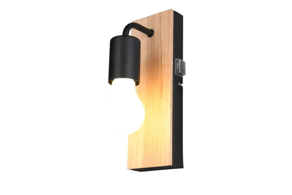 Trio Lighting seinävalaisin Arturo H2O 1-os E27 puu/mattamus