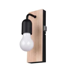 Trio Lighting seinävalaisin Arturo H2O 1-os E27 puu/mattamus