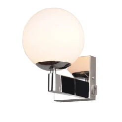 Trio Lighting seinävalaisin Kula H2O 1-os E14 kromi