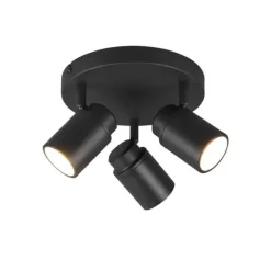 Trio Lighting spottivalaisin Angelo H2O 3-os GU10 mattamusta