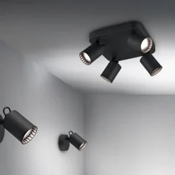 Trio Lighting spottivalaisin Pago 1-os GU10 mattamusta