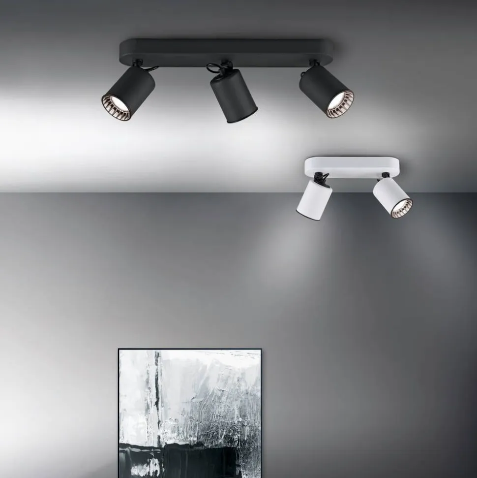 Trio Lighting spottivalaisin Pago 3-os GU10 mattamusta