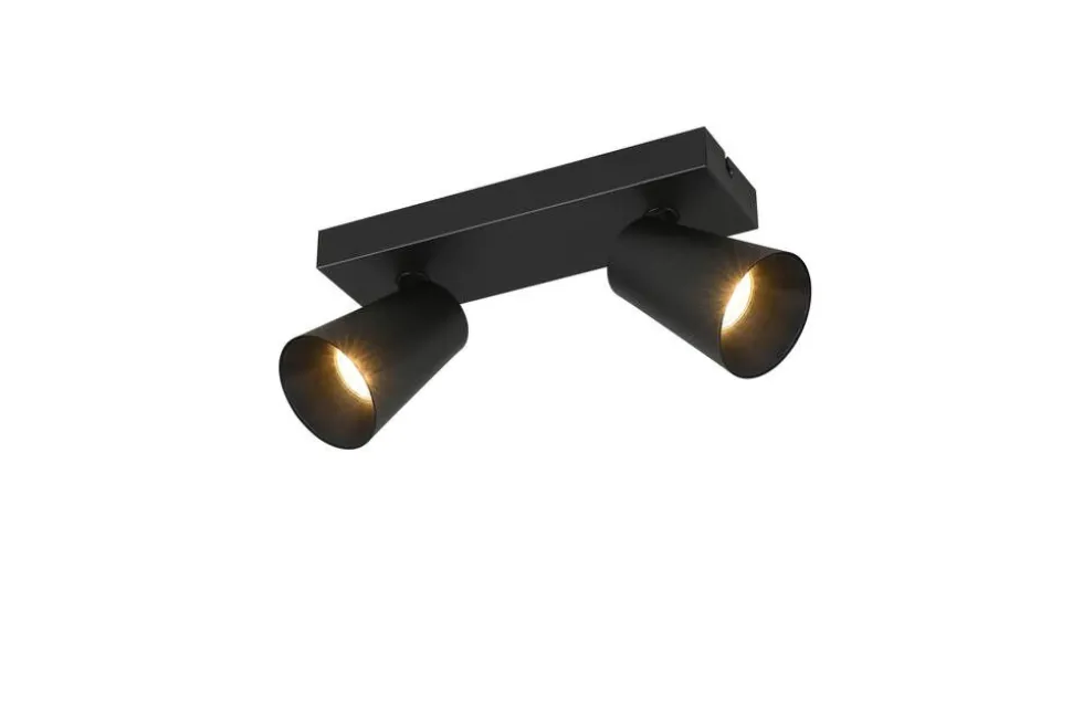Trio Lighting spottivalaisin Sharp 2-os GU10 mattamusta/kult
