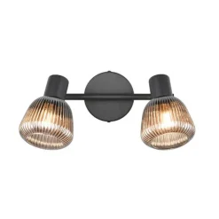Trio Lighting spottivalaisin Tarifa 2-os E14 mattamusta/krom