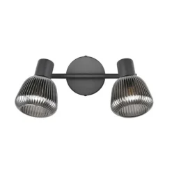 Trio Lighting spottivalaisin Tarifa 2-os E14 mattamusta/krom