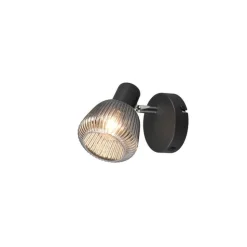 Trio Lighting spottivalaisin Tarifa 1-os E14 mattamusta/krom