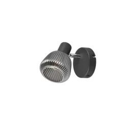 Trio Lighting spottivalaisin Tarifa 1-os E14 mattamusta/krom