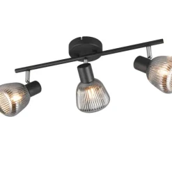 Trio Lighting spottivalaisin Tarifa 3-os E14 mattamusta/krom