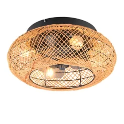 Trio Lighting tuuletinkattovalaisin Lillesand 4xE27 mattamus