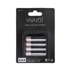 Uyuni paristo AAA Battery 1,5V 1000mAh 4 kpl/pkt