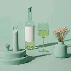 Vacuvin viinipumppu ja korkki Loop Jade