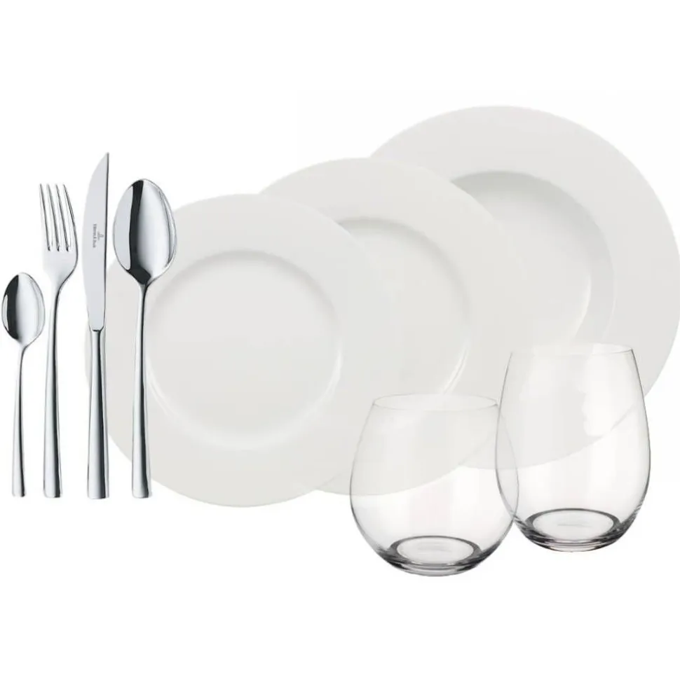Villeroy&Boch Wonderful World Astiasto 4 hlö valkoinen 36-os.
