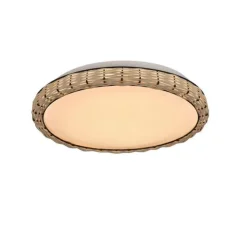 Virvatuli plafondi Rosa 1 LED 30 cm rottinki