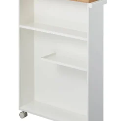 Yamazaki kapea hyllykkö pyörillä Tower valkoinen